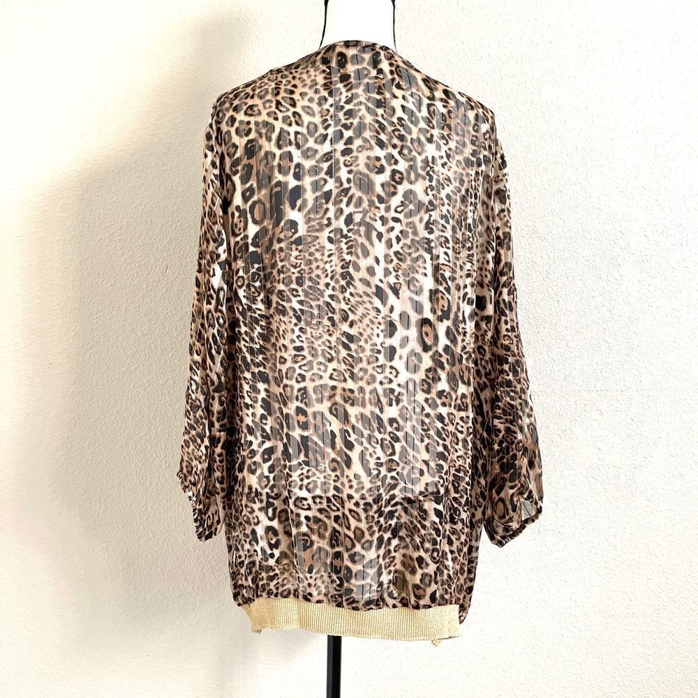 Mirror Image Leopard Print Blouse - Picture 7 of 10